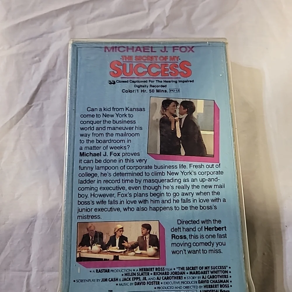 The Secret of My Success VHS Tape